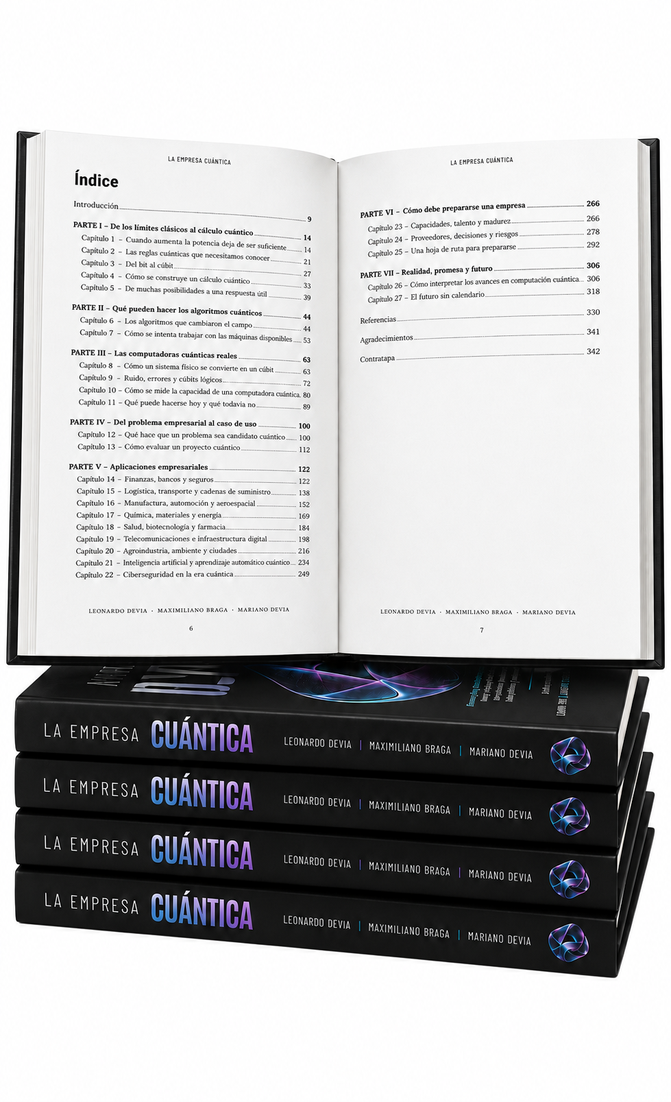 Vista del libro La Empresa Cuántica sobre computación cuántica y aplicaciones empresariales